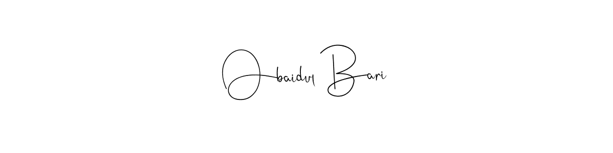 You can use this online signature creator to create a handwritten signature for the name Obaidul Bari. This is the best online autograph maker. Obaidul Bari signature style 4 images and pictures png