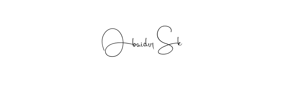 Obaidul Sk stylish signature style. Best Handwritten Sign (Andilay-7BmLP) for my name. Handwritten Signature Collection Ideas for my name Obaidul Sk. Obaidul Sk signature style 4 images and pictures png