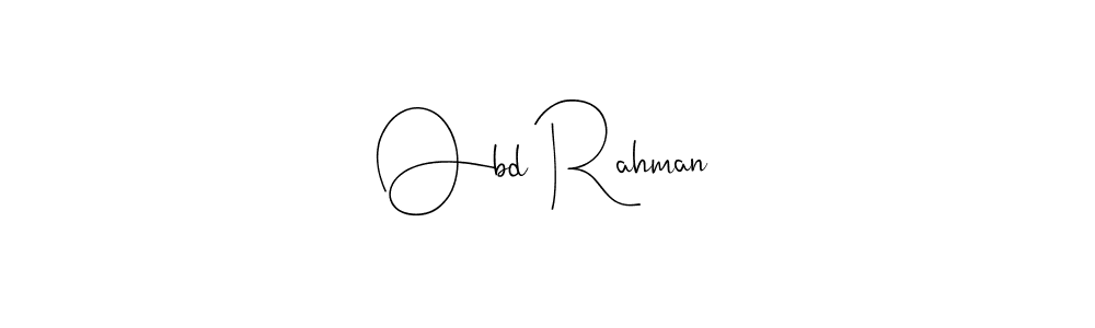 if you are searching for the best signature style for your name Obd Rahman. so please give up your signature search. here we have designed multiple signature styles  using Andilay-7BmLP. Obd Rahman signature style 4 images and pictures png