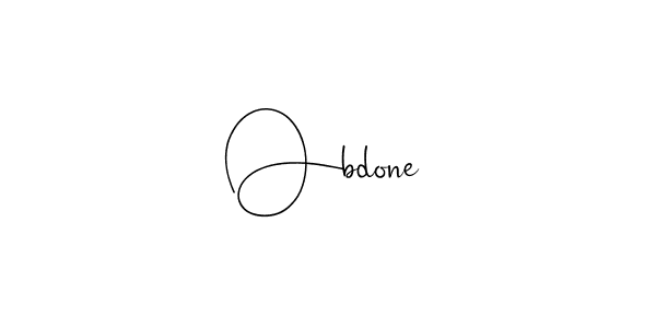 Make a beautiful signature design for name Obdone. Use this online signature maker to create a handwritten signature for free. Obdone signature style 4 images and pictures png