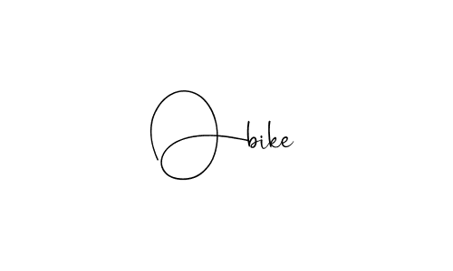 Make a beautiful signature design for name Obike. With this signature (Andilay-7BmLP) style, you can create a handwritten signature for free. Obike signature style 4 images and pictures png