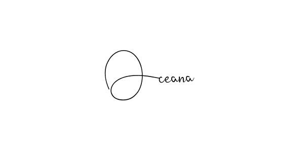 The best way (Andilay-7BmLP) to make a short signature is to pick only two or three words in your name. The name Oceana include a total of six letters. For converting this name. Oceana signature style 4 images and pictures png