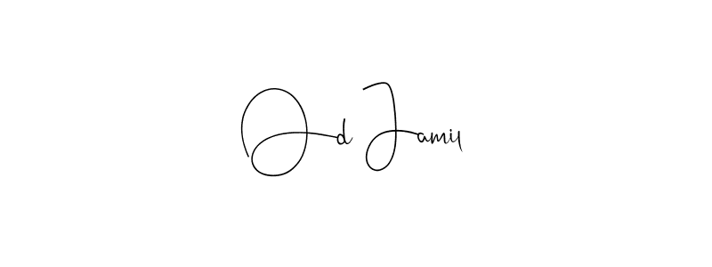 This is the best signature style for the Od Jamil name. Also you like these signature font (Andilay-7BmLP). Mix name signature. Od Jamil signature style 4 images and pictures png