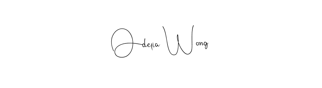 if you are searching for the best signature style for your name Odelia Wong. so please give up your signature search. here we have designed multiple signature styles  using Andilay-7BmLP. Odelia Wong signature style 4 images and pictures png