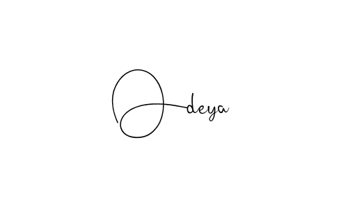 if you are searching for the best signature style for your name Odeya. so please give up your signature search. here we have designed multiple signature styles  using Andilay-7BmLP. Odeya signature style 4 images and pictures png