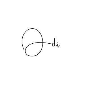 Use a signature maker to create a handwritten signature online. With this signature software, you can design (Andilay-7BmLP) your own signature for name Odi. Odi signature style 4 images and pictures png