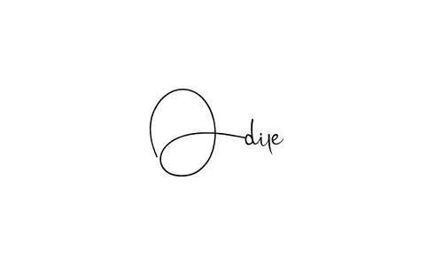Create a beautiful signature design for name Odile. With this signature (Andilay-7BmLP) fonts, you can make a handwritten signature for free. Odile signature style 4 images and pictures png