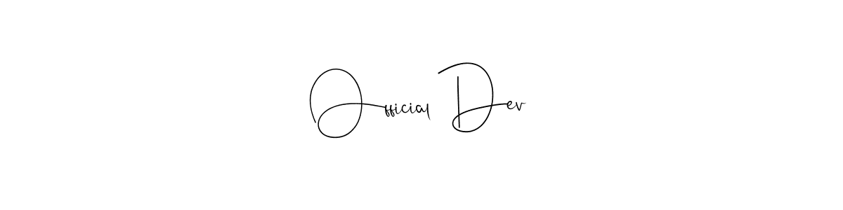 Similarly Andilay-7BmLP is the best handwritten signature design. Signature creator online .You can use it as an online autograph creator for name Official Dev. Official Dev signature style 4 images and pictures png