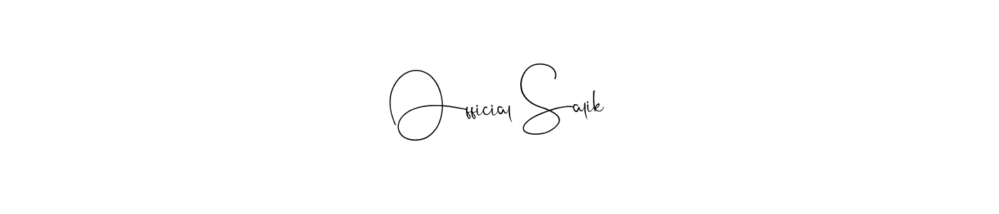 Make a beautiful signature design for name Official Salik. Use this online signature maker to create a handwritten signature for free. Official Salik signature style 4 images and pictures png