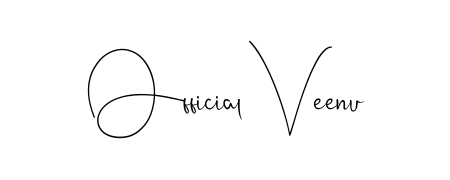 If you are searching for the best signature style for your name Official Veenu, here we have designed multiple signature styles using Andilay-7BmLP. Official Veenu signature style 4 images and pictures png
