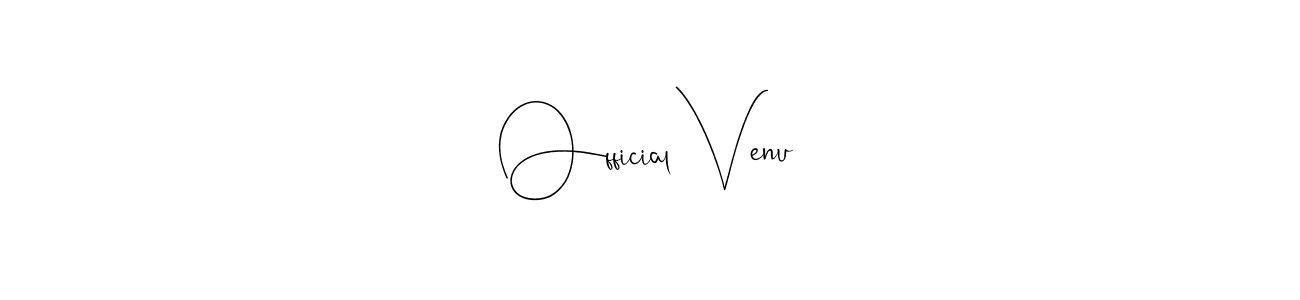 The best way (Andilay-7BmLP) to make a short signature is to pick only two or three words in your name. The name Official Venu include a total of six letters. For converting this name. Official Venu signature style 4 images and pictures png