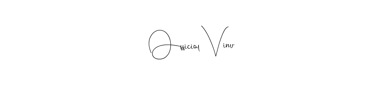The best way (Andilay-7BmLP) to make a short signature is to pick only two or three words in your name. The name Official Vinu include a total of six letters. For converting this name. Official Vinu signature style 4 images and pictures png
