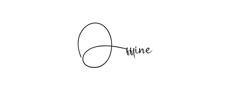 Achieve flawless digital penmanship with Offline name in Andilay-7BmLP font. The perfect tool for creating online signatures. Offline signature style 4 images and pictures png