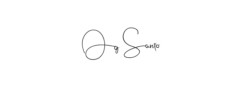 This is the best signature style for the Og Santo name. Also you like these signature font (Andilay-7BmLP). Mix name signature. Og Santo signature style 4 images and pictures png