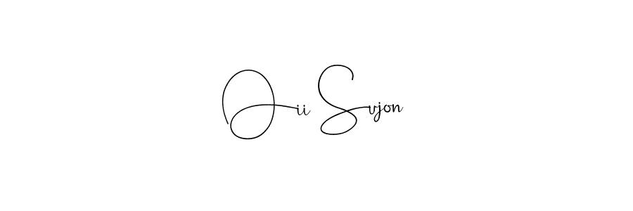 Make a beautiful signature design for name Oii Sujon. With this signature (Andilay-7BmLP) style, you can create a handwritten signature for free. Oii Sujon signature style 4 images and pictures png