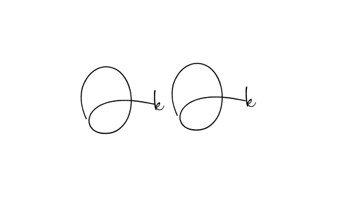 Design your own signature with our free online signature maker. With this signature software, you can create a handwritten (Andilay-7BmLP) signature for name Ok Ok. Ok Ok signature style 4 images and pictures png