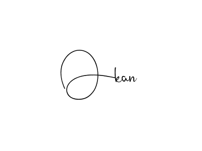 How to Draw Okan signature style? Andilay-7BmLP is a latest design signature styles for name Okan. Okan signature style 4 images and pictures png