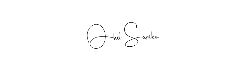 Also You can easily find your signature by using the search form. We will create Okd Sarika name handwritten signature images for you free of cost using Andilay-7BmLP sign style. Okd Sarika signature style 4 images and pictures png