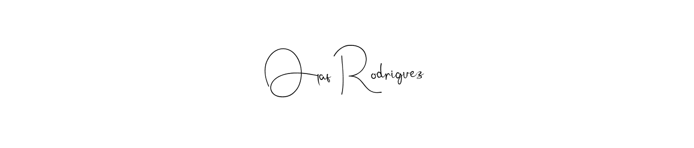 It looks lik you need a new signature style for name Olaf Rodriguez. Design unique handwritten (Andilay-7BmLP) signature with our free signature maker in just a few clicks. Olaf Rodriguez signature style 4 images and pictures png