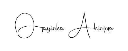 Looking for an artistic signature for Olayinka Akintola? The Andilay-7BmLP calligraphy style gives a sophisticated flow suitable for business cards and emails. Olayinka Akintola signature style 4 images and pictures png