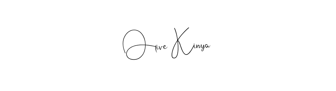 Make a beautiful signature design for name Olive Kinya. With this signature (Andilay-7BmLP) style, you can create a handwritten signature for free. Olive Kinya signature style 4 images and pictures png