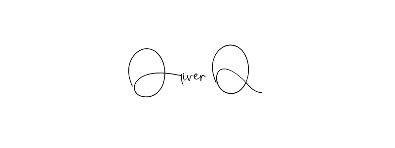 if you are searching for the best signature style for your name Oliver Q. so please give up your signature search. here we have designed multiple signature styles  using Andilay-7BmLP. Oliver Q signature style 4 images and pictures png