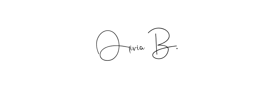 Make a beautiful signature design for name Olivia B.. Use this online signature maker to create a handwritten signature for free. Olivia B. signature style 4 images and pictures png