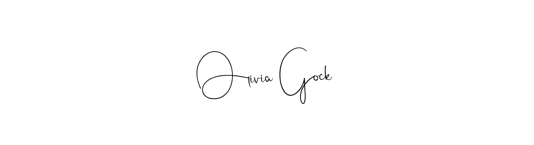 Make a beautiful signature design for name Olivia Gock. Use this online signature maker to create a handwritten signature for free. Olivia Gock signature style 4 images and pictures png