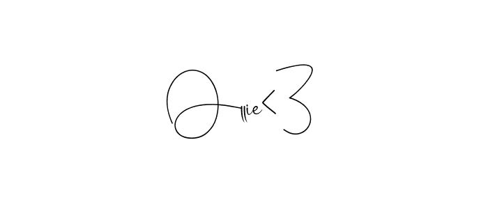 Similarly Andilay-7BmLP is the best handwritten signature design. Signature creator online .You can use it as an online autograph creator for name Ollie<3. Ollie<3 signature style 4 images and pictures png