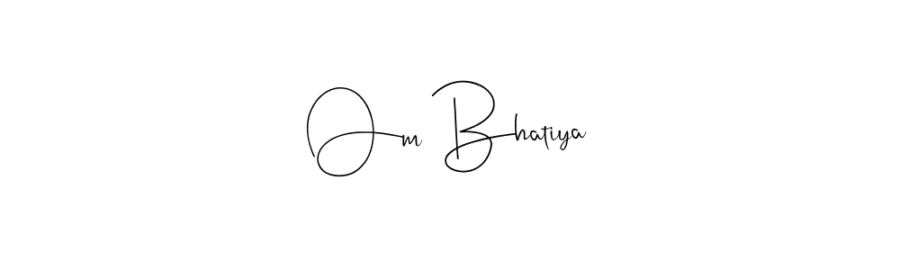 This is the best signature style for the Om Bhatiya name. Also you like these signature font (Andilay-7BmLP). Mix name signature. Om Bhatiya signature style 4 images and pictures png