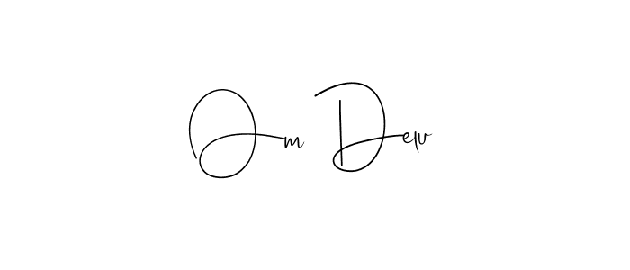 Here are the top 10 professional signature styles for the name Om Delu. These are the best autograph styles you can use for your name. Om Delu signature style 4 images and pictures png