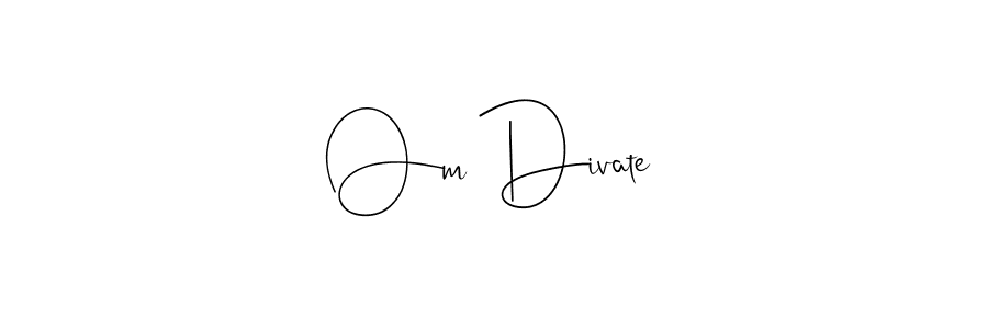 Design your own signature with our free online signature maker. With this signature software, you can create a handwritten (Andilay-7BmLP) signature for name Om Divate. Om Divate signature style 4 images and pictures png