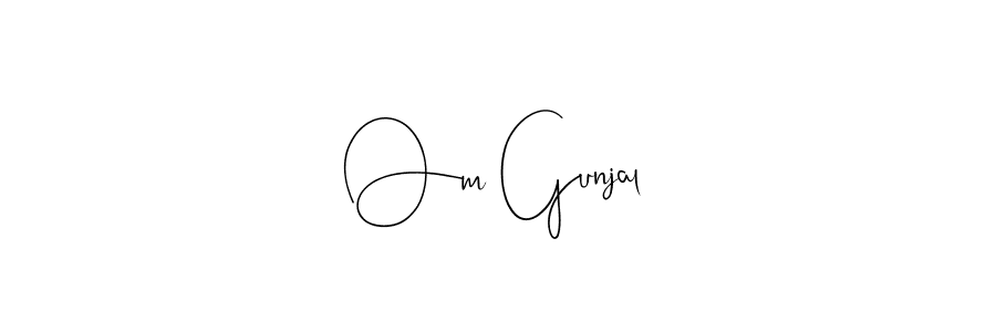 Make a beautiful signature design for name Om Gunjal. Use this online signature maker to create a handwritten signature for free. Om Gunjal signature style 4 images and pictures png