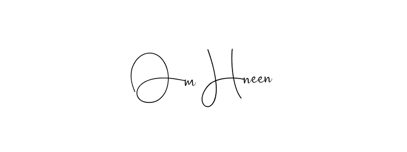 This is the best signature style for the Om Hneen name. Also you like these signature font (Andilay-7BmLP). Mix name signature. Om Hneen signature style 4 images and pictures png