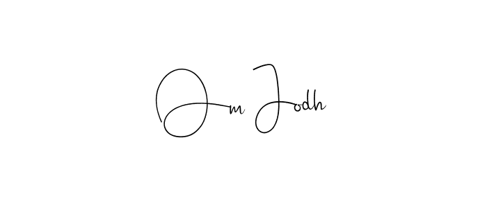 Make a beautiful signature design for name Om Jodh. With this signature (Andilay-7BmLP) style, you can create a handwritten signature for free. Om Jodh signature style 4 images and pictures png