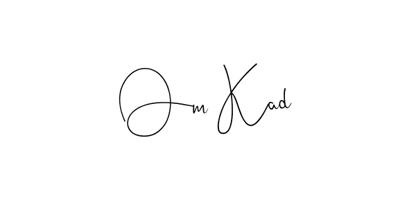 You can use this online signature creator to create a handwritten signature for the name Om Kad. This is the best online autograph maker. Om Kad signature style 4 images and pictures png