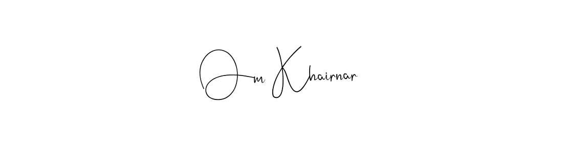 Also You can easily find your signature by using the search form. We will create Om Khairnar name handwritten signature images for you free of cost using Andilay-7BmLP sign style. Om Khairnar signature style 4 images and pictures png