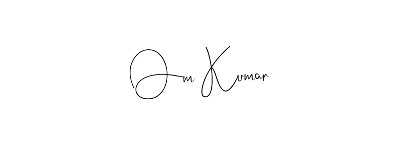 How to make Om Kumar name signature. Use Andilay-7BmLP style for creating short signs online. This is the latest handwritten sign. Om Kumar signature style 4 images and pictures png