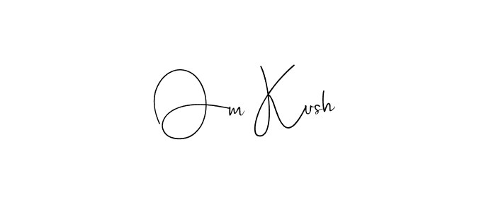 How to make Om Kush name signature. Use Andilay-7BmLP style for creating short signs online. This is the latest handwritten sign. Om Kush signature style 4 images and pictures png