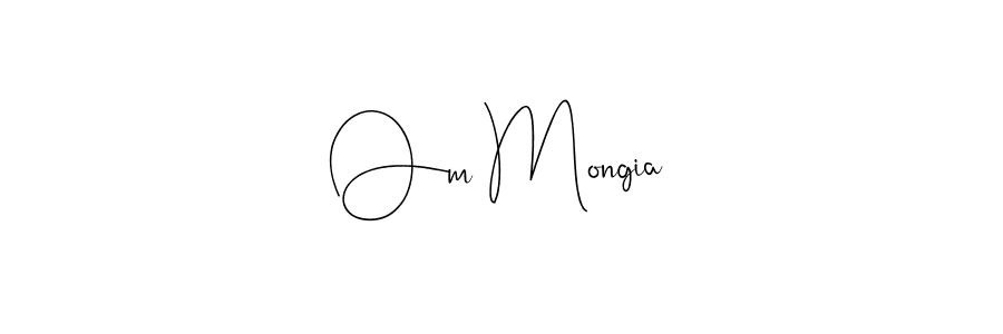 Make a beautiful signature design for name Om Mongia. Use this online signature maker to create a handwritten signature for free. Om Mongia signature style 4 images and pictures png