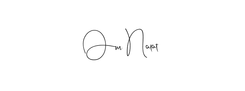 This is the best signature style for the Om Nalat name. Also you like these signature font (Andilay-7BmLP). Mix name signature. Om Nalat signature style 4 images and pictures png