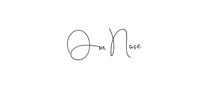 You can use this online signature creator to create a handwritten signature for the name Om Nase. This is the best online autograph maker. Om Nase signature style 4 images and pictures png