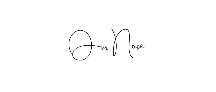 You can use this online signature creator to create a handwritten signature for the name Om Nase. This is the best online autograph maker. Om Nase signature style 4 images and pictures png