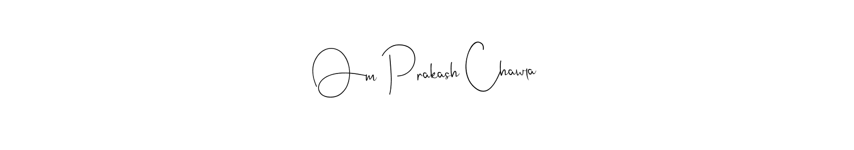 Here are the top 10 professional signature styles for the name Om Prakash Chawla. These are the best autograph styles you can use for your name. Om Prakash Chawla signature style 4 images and pictures png