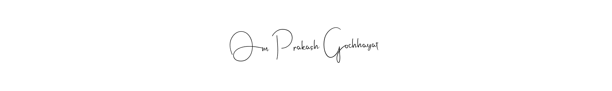 Make a beautiful signature design for name Om Prakash Gochhayat. Use this online signature maker to create a handwritten signature for free. Om Prakash Gochhayat signature style 4 images and pictures png