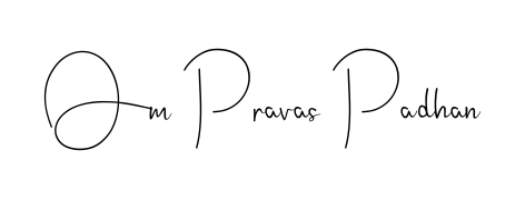 Practice writing Om Pravas Padhan with the flow of Andilay-7BmLP lettering. A fantastic source of inspiration for developing your personal signature style. Om Pravas Padhan signature style 4 images and pictures png