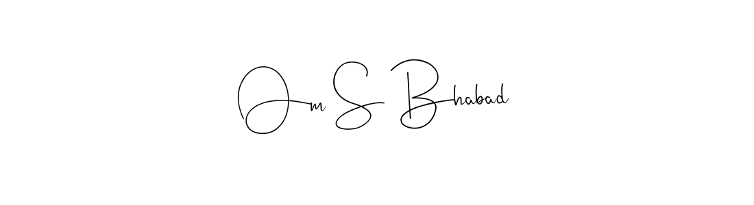 This is the best signature style for the Om S Bhabad name. Also you like these signature font (Andilay-7BmLP). Mix name signature. Om S Bhabad signature style 4 images and pictures png