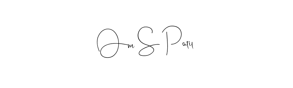 This is the best signature style for the Om S Patil name. Also you like these signature font (Andilay-7BmLP). Mix name signature. Om S Patil signature style 4 images and pictures png
