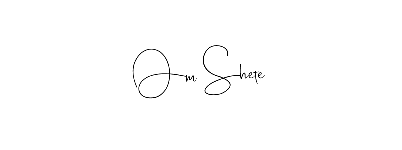 You should practise on your own different ways (Andilay-7BmLP) to write your name (Om Shete) in signature. don't let someone else do it for you. Om Shete signature style 4 images and pictures png