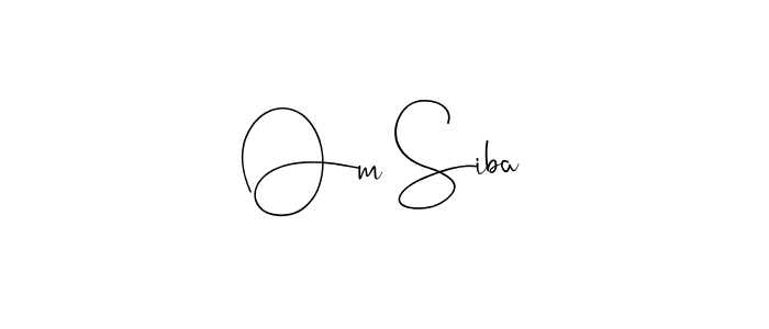 Use a signature maker to create a handwritten signature online. With this signature software, you can design (Andilay-7BmLP) your own signature for name Om Siba. Om Siba signature style 4 images and pictures png